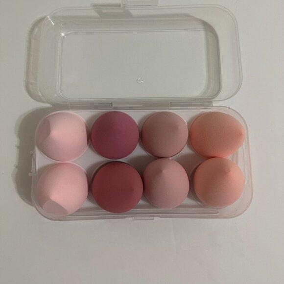 Makeup Facial Sponges, Blender Sponges, Reusable, 8 pcs., Assorted Color - Picture 1 of 3